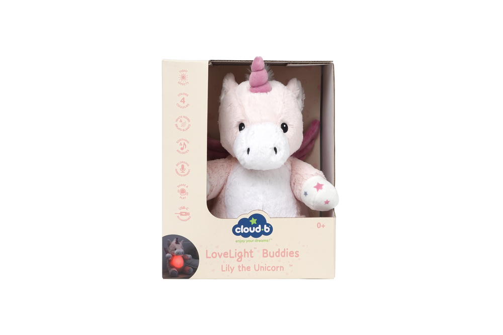 Cloud B LoveLight Buddies Lily the Unicorn Night Light with Portable Lantern & Soft Glow