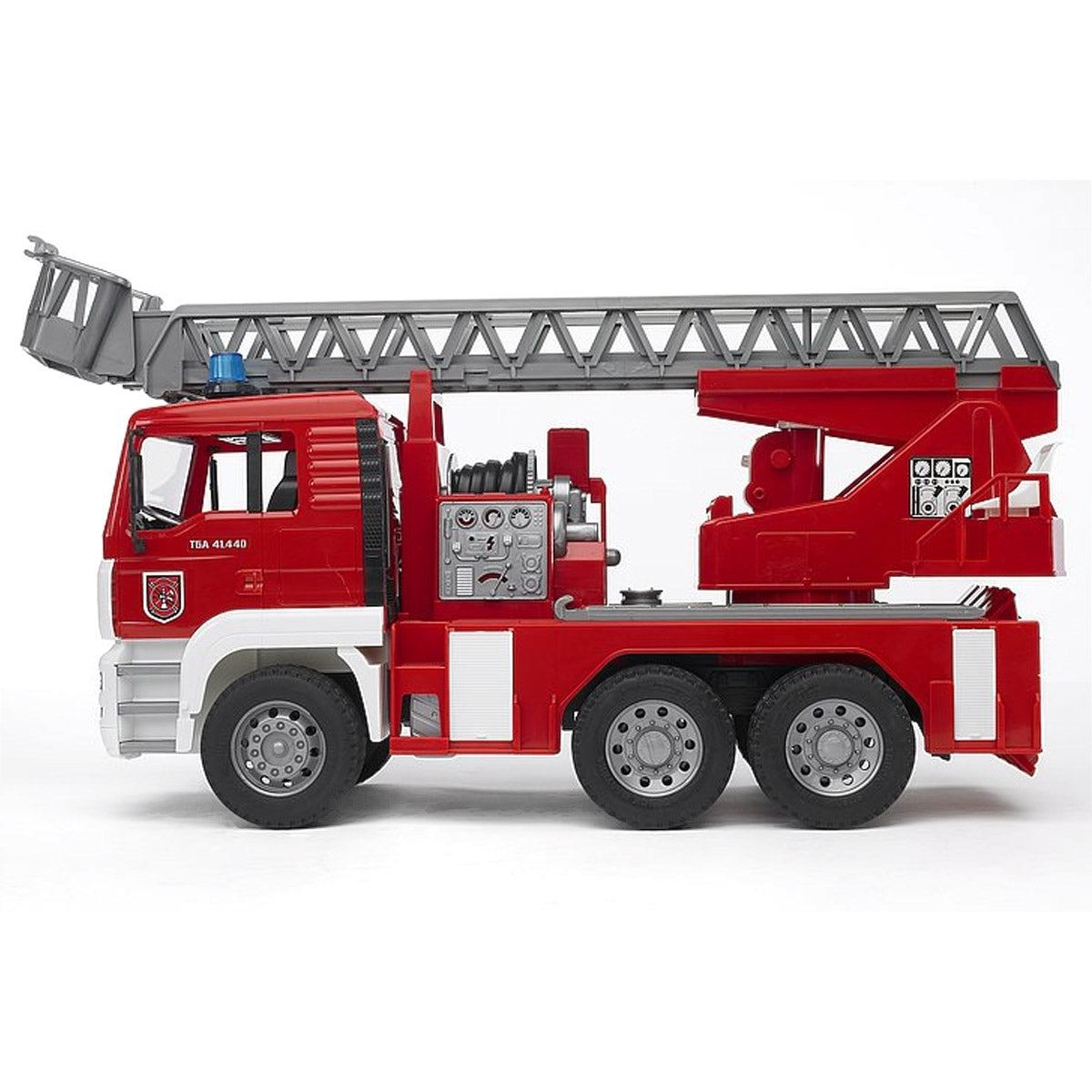 Bruder MAN Fire Engine Toy Truck with Water Pump, Lights and Sound Module, Scale 1:16