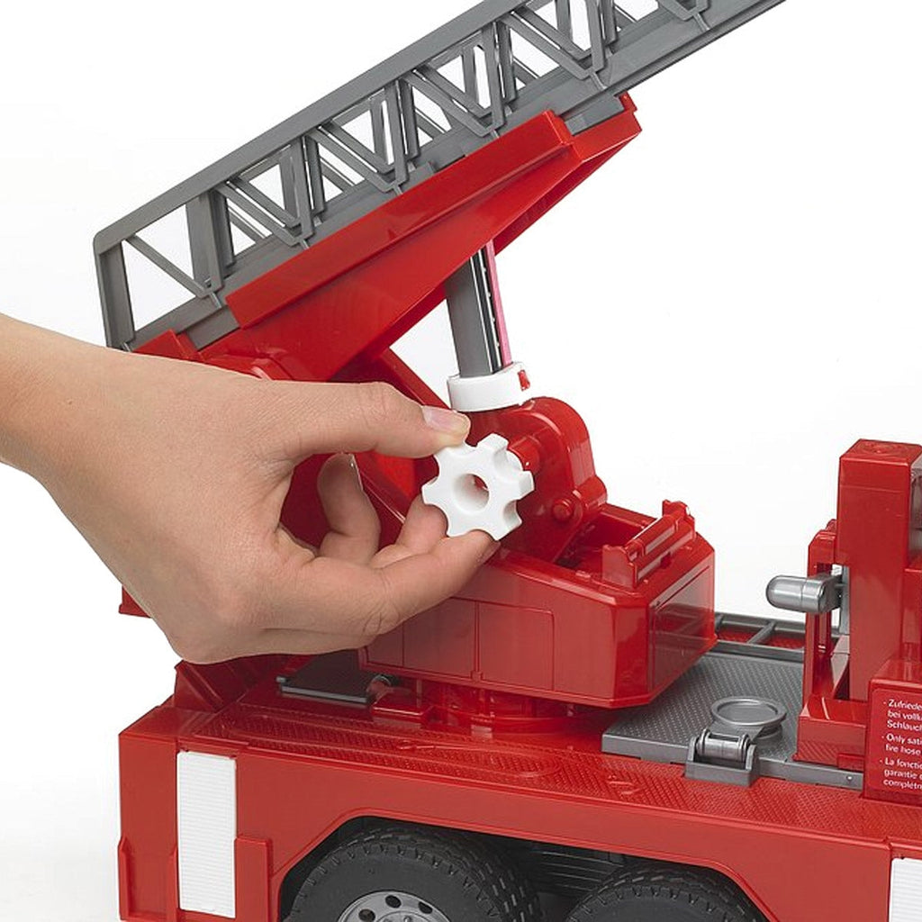 Bruder MAN Fire Engine Toy Truck with Water Pump, Lights and Sound Module, Scale 1:16