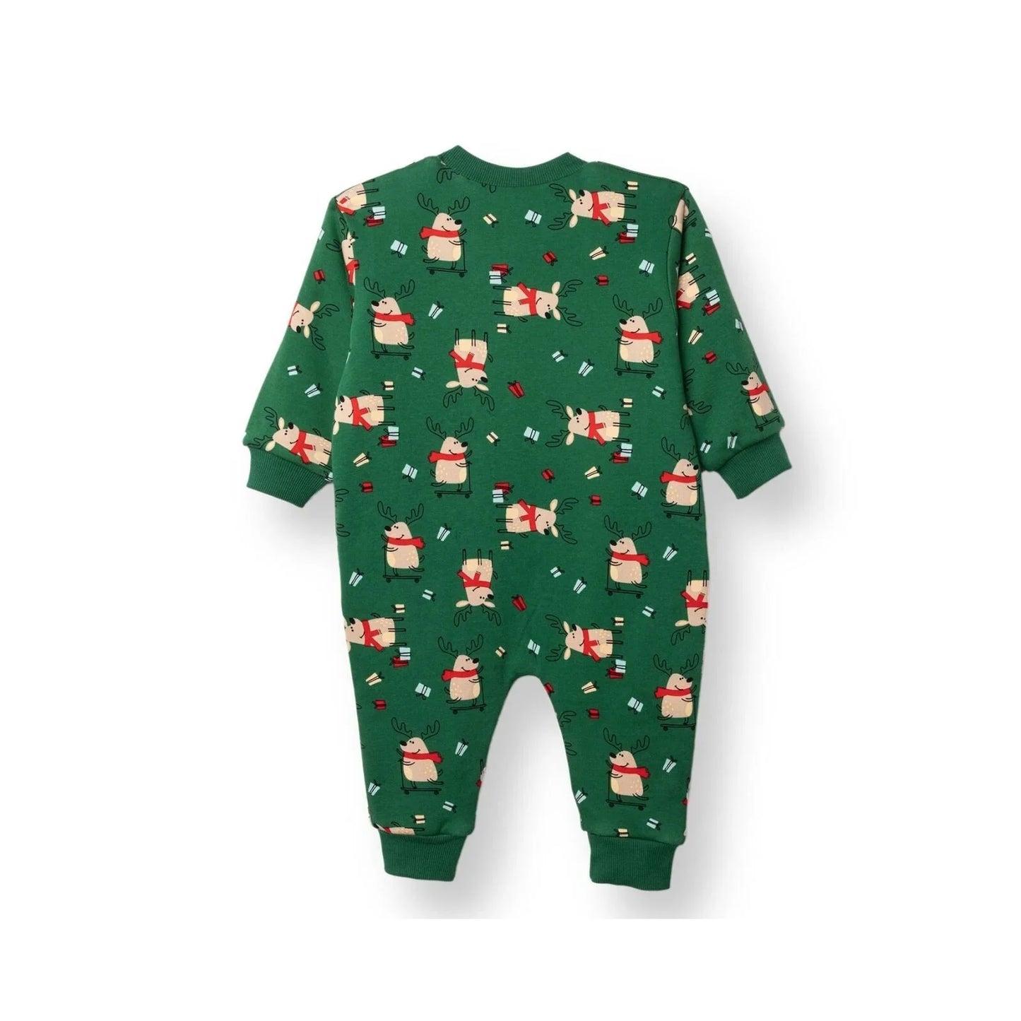 HelloBaby Christmas Baby Boy Sleepsuit - Dark Green