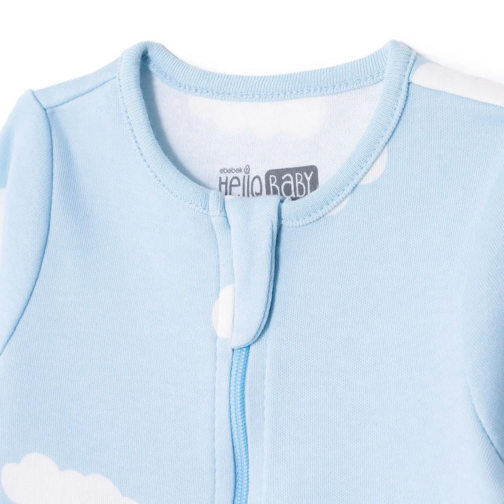 HelloBaby Long Sleeve Baby Sleepsuit with Feet (Newborn to 9 Months)
