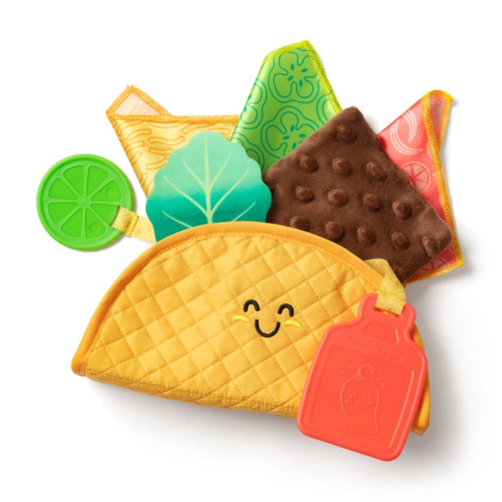 Melissa & Doug Touch & Feel Taco Soft Toy 12-Piece Sensory Fill & Spill Toy for Babies 6 months+