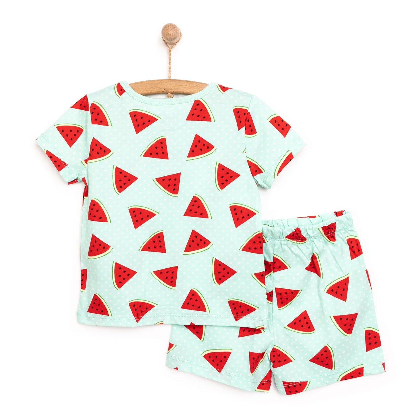 HelloBaby Baby Girl Short Sleeve Pyjamas Set - Blue