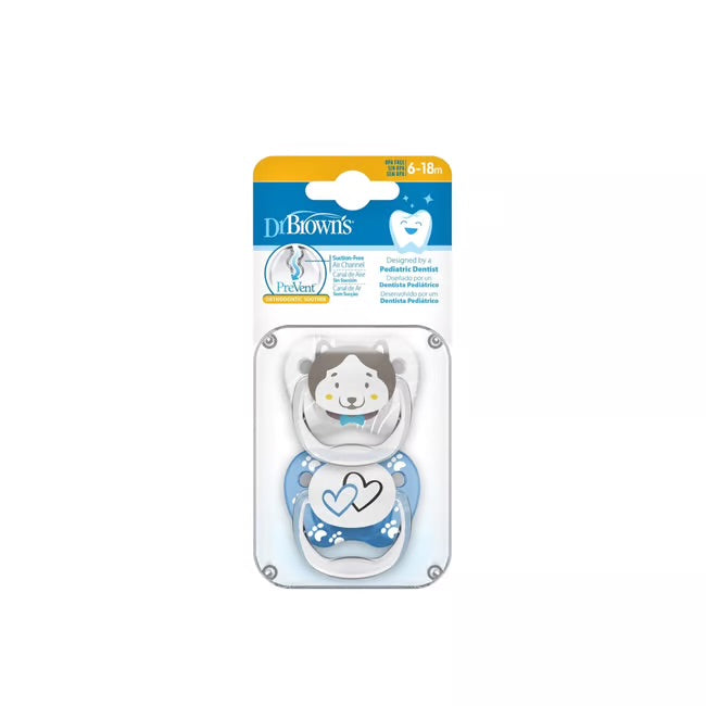 Dr Brown PreVent Shield Stage 2 Soother (Blue) - Pack of 2