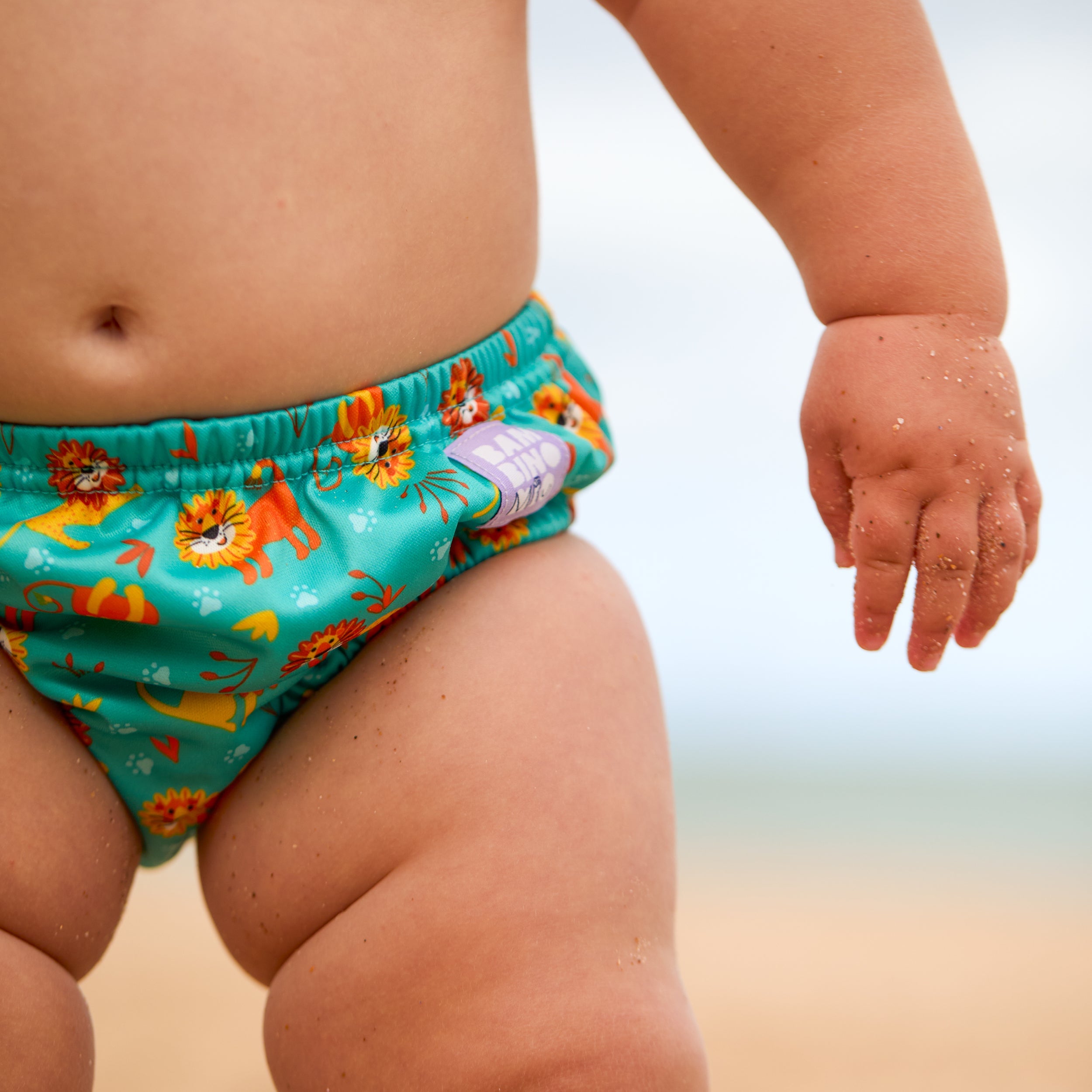 Reusable Swim Nappy in Cool Cats