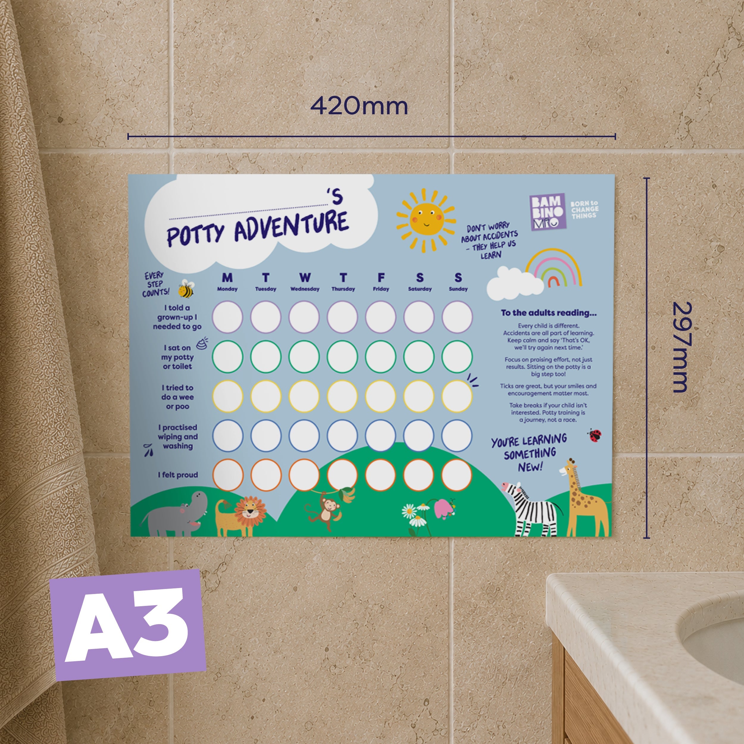 Potty Training Progress Chart