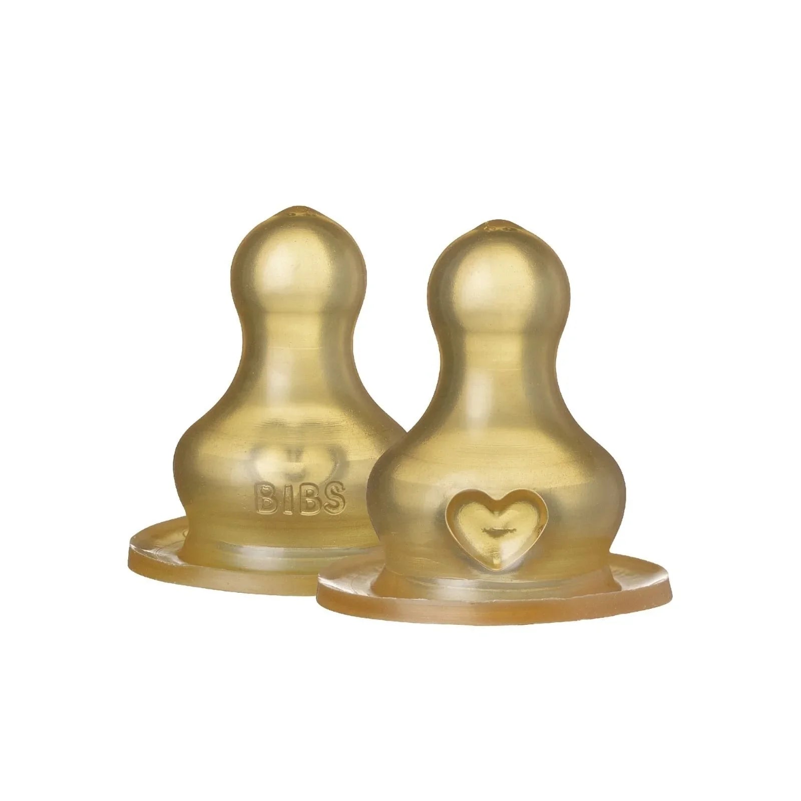 BIBS Latex Slow Flow Bottle Teats 0+ months Pack of 2