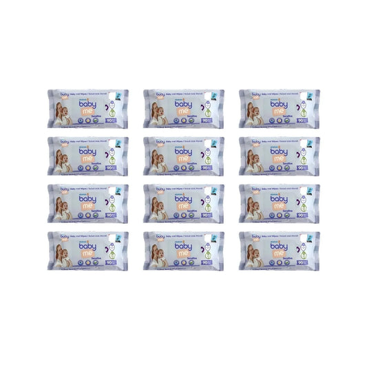baby me Sensitive Baby Wipes 12x90 pcs
