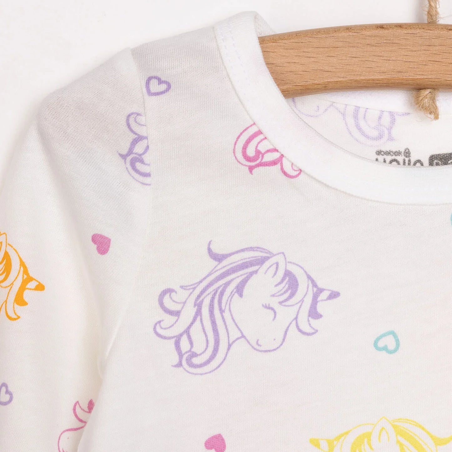 HelloBaby Baby Girl Long Sleeve Pyjamas Set - Ecru