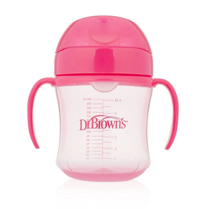 Dr. Brown's Soft Mouth Transition Cup 180ml - Pink