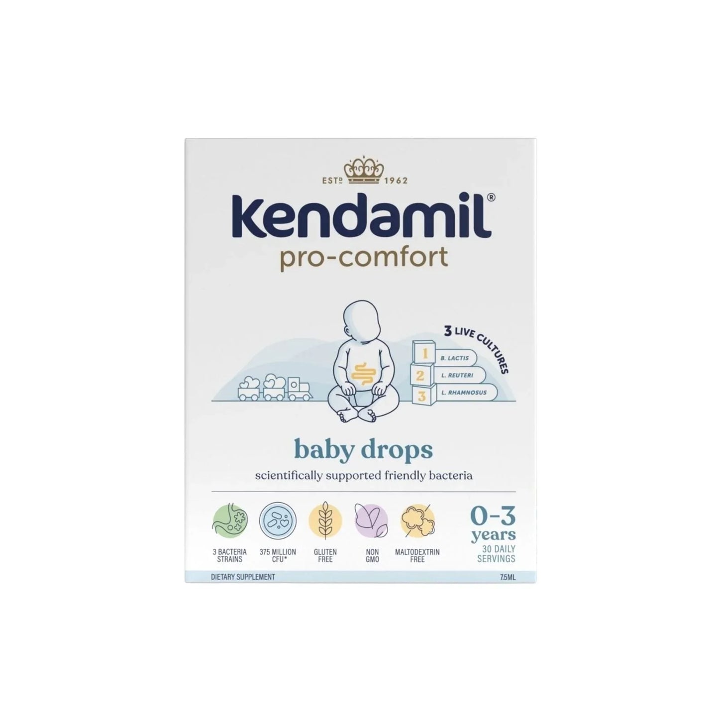 Kendamil Pro Comfort Baby Drops 0-3 years 7.5ml