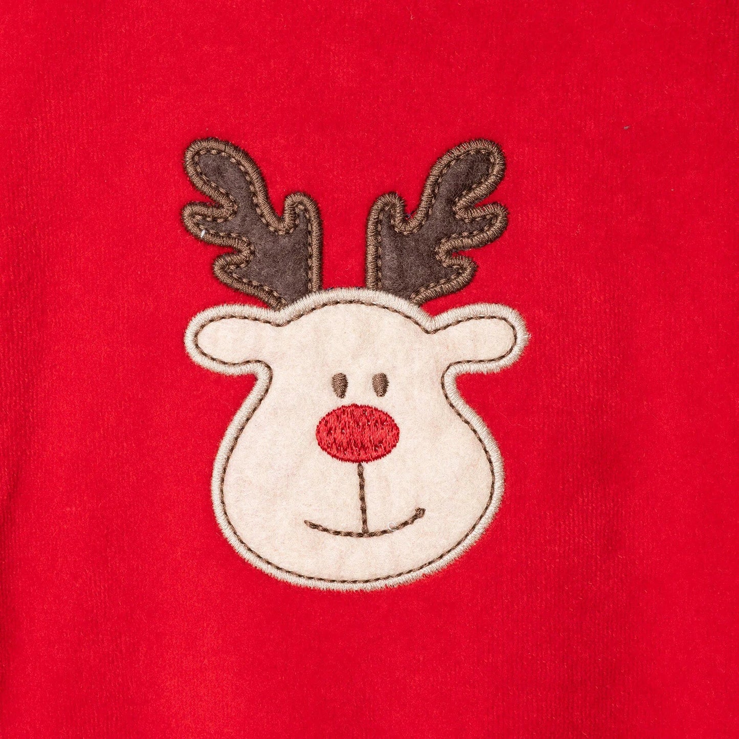 HelloBaby My First Christmas Newborn Unisex Velvet Footed Jumpsuit - Green