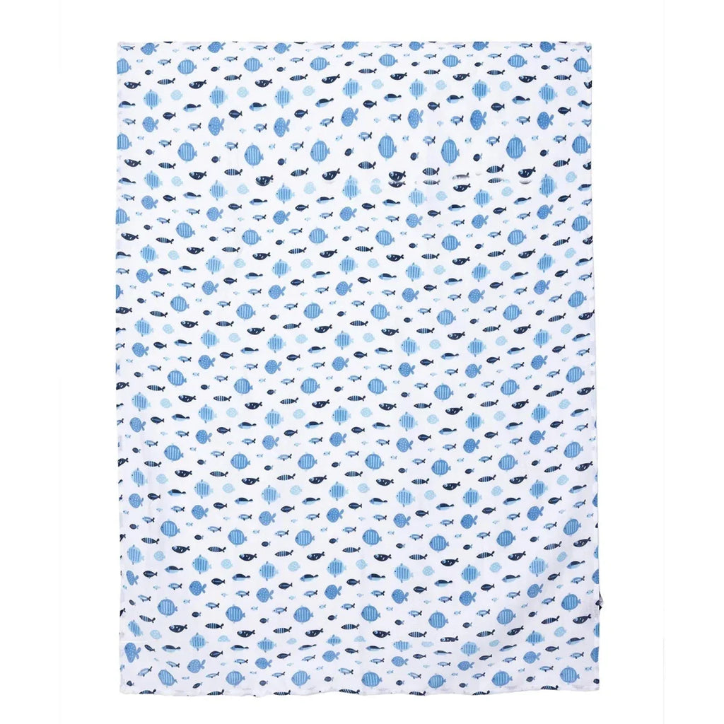 Mollia Unisex 100% Cotton Muslin Blanket 80x100 cm - Blue