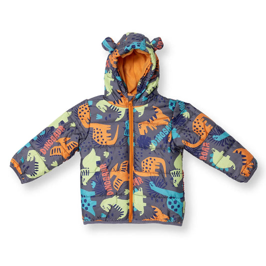 HelloBaby Baby Boy Dinosaur Printed Coat - Printed