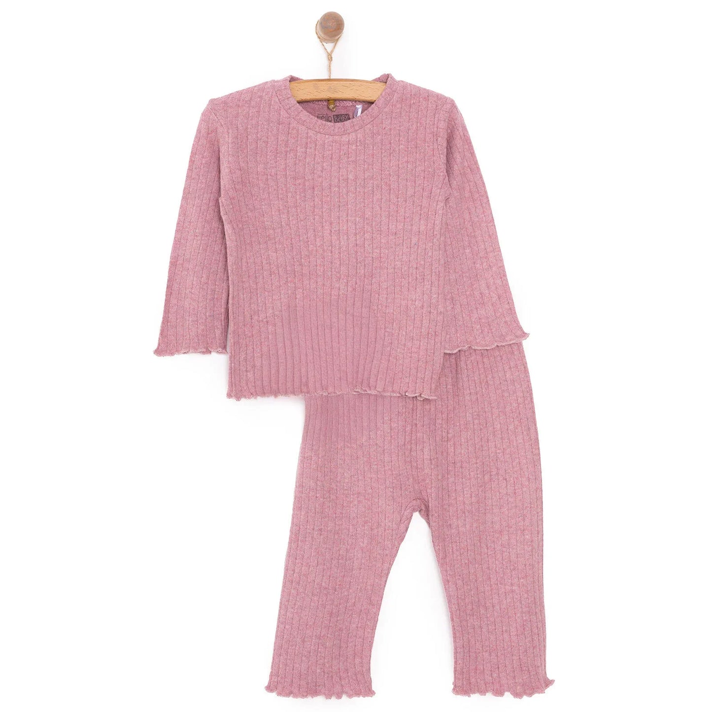 HelloBaby  Baby Girl Long Sleeve Pyjamas Set - Light Pink