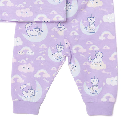 HelloBaby Girl Long Sleeve Pyjamas Set - Purple