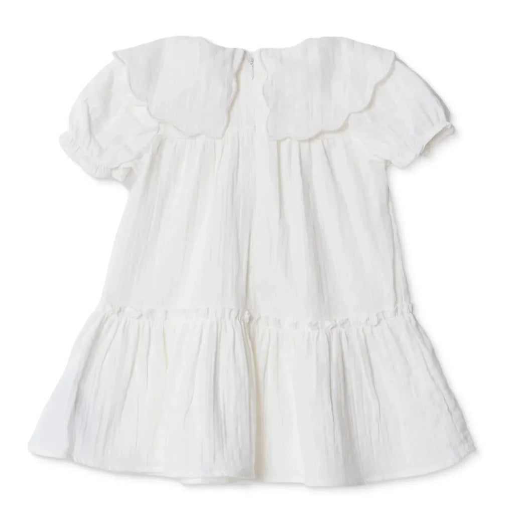 HelloBaby Short Sleeve Muslin Baby Dress (6-9 Months to 4-5 Years)