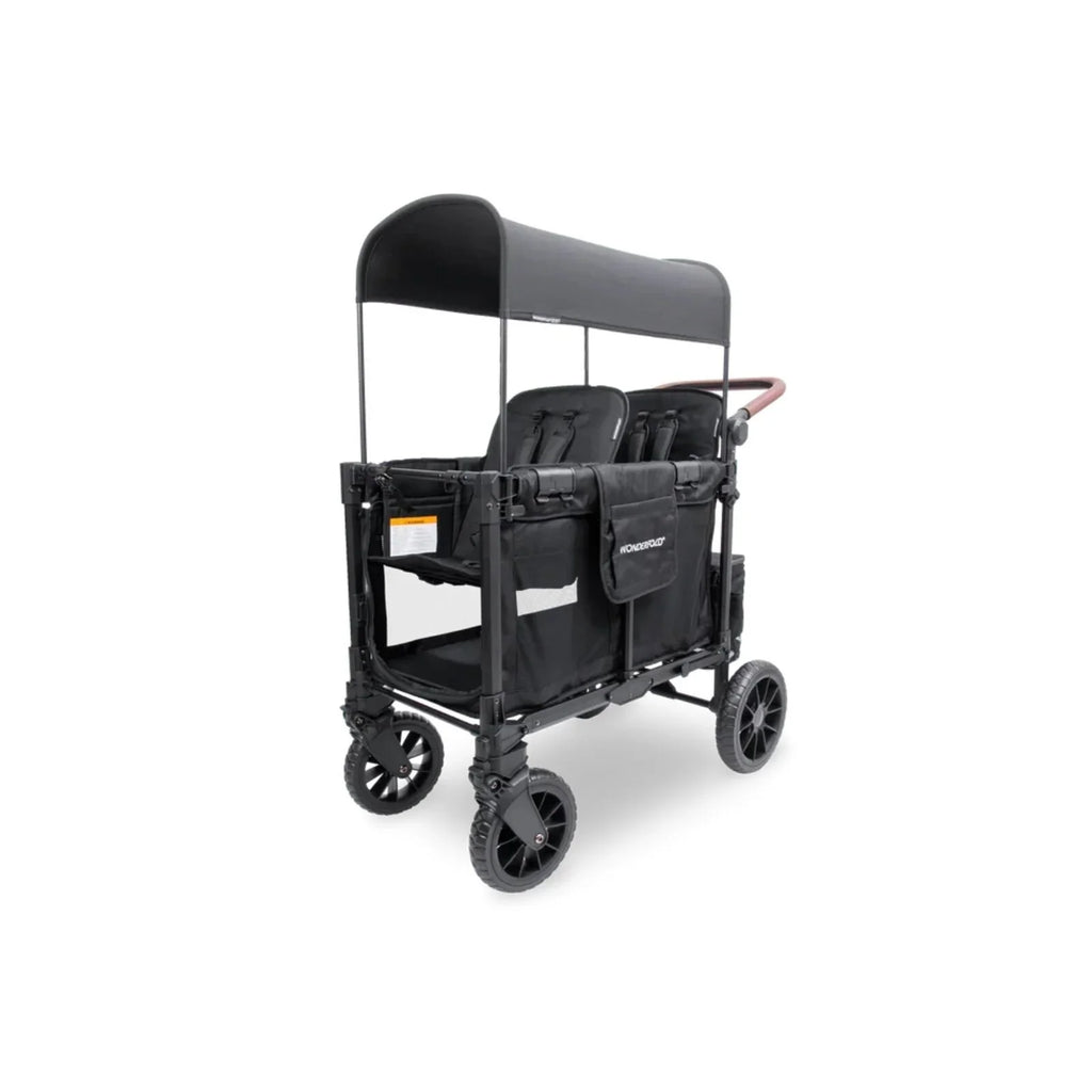 Wonderfold W2 Luxe Pro Stroller Wagon - Jet Black