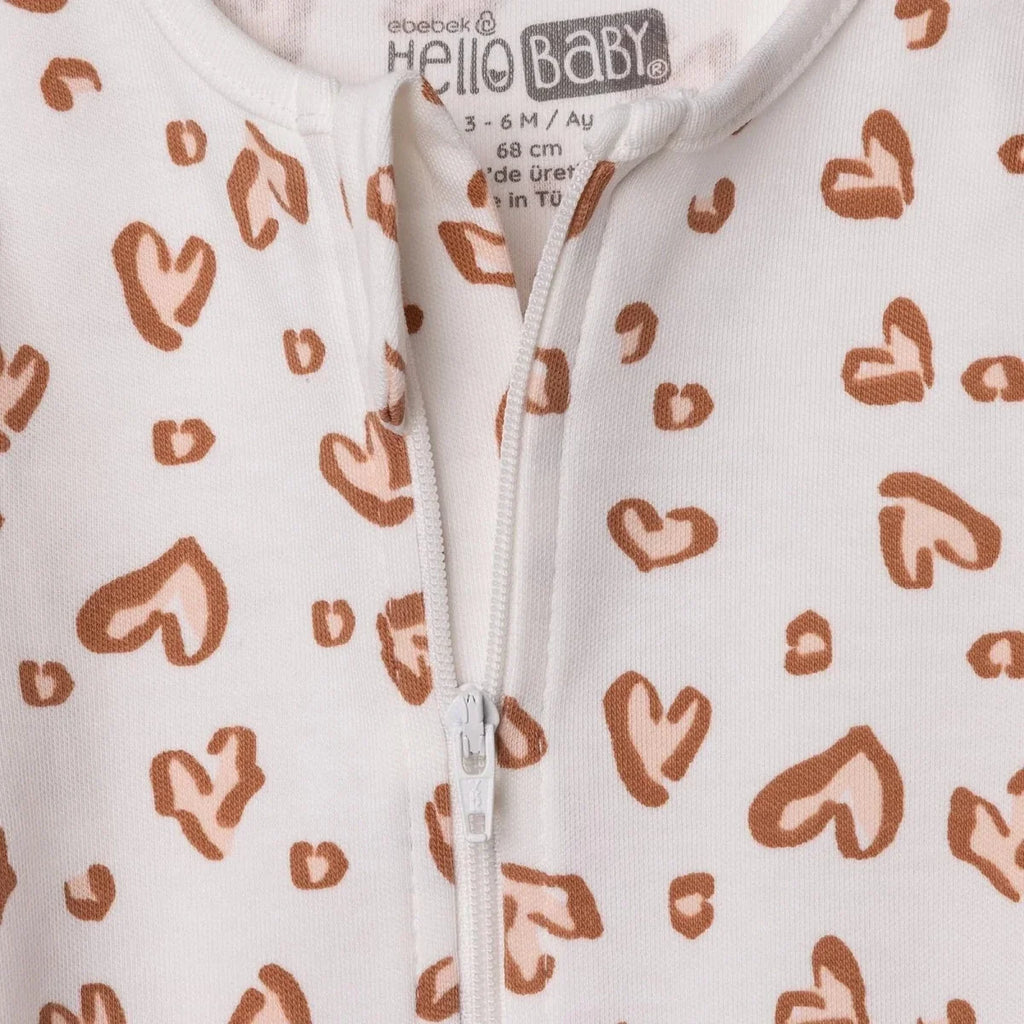 HelloBaby Long Sleeve Interlock Baby Sleepsuit with Feet (Newborn to 6-9 Months)