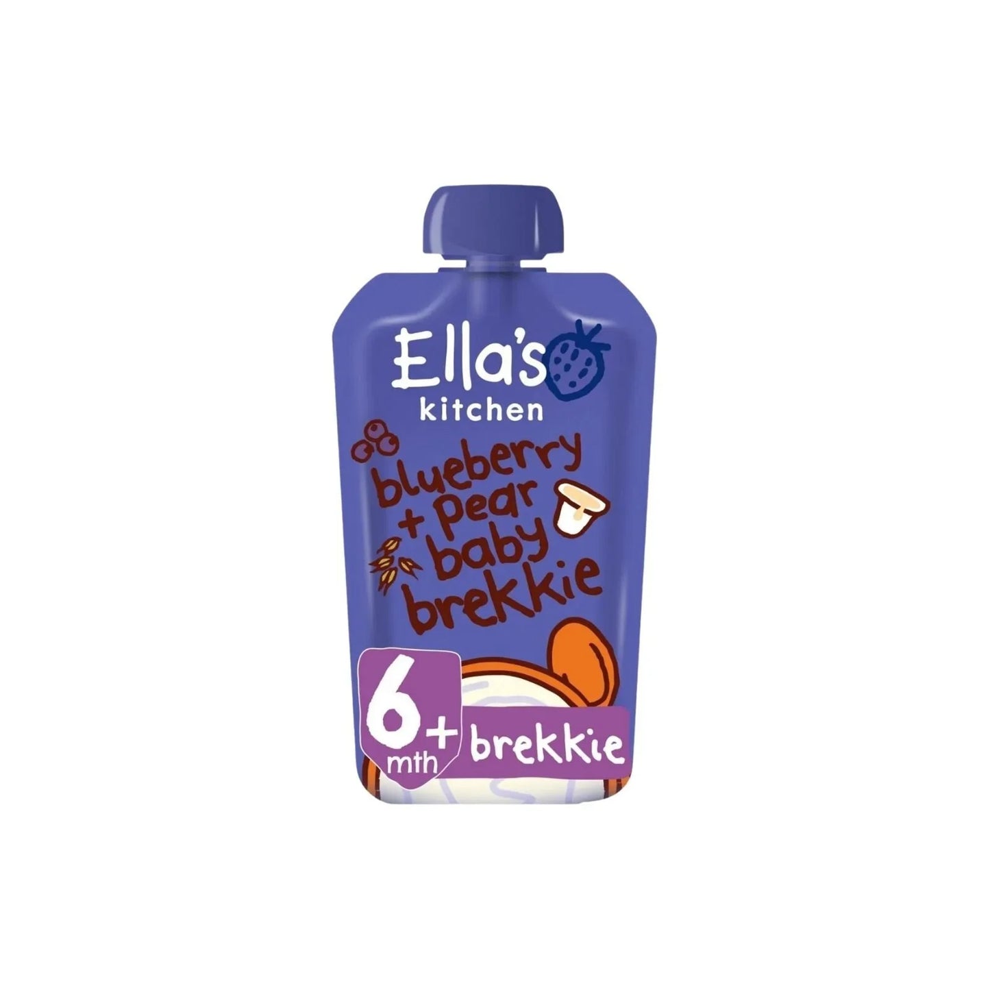 Ella's Kitchen Organic Blueberry & Pear Baby Brekkie Pouch 6+ months 100g