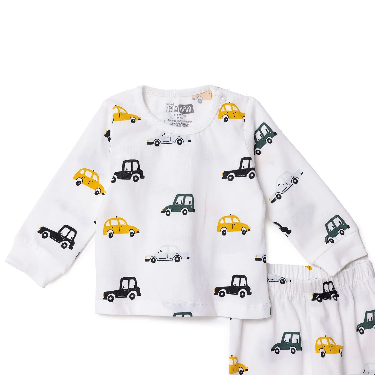 HelloBaby Long Sleeve Pyjamas Set - Ecru