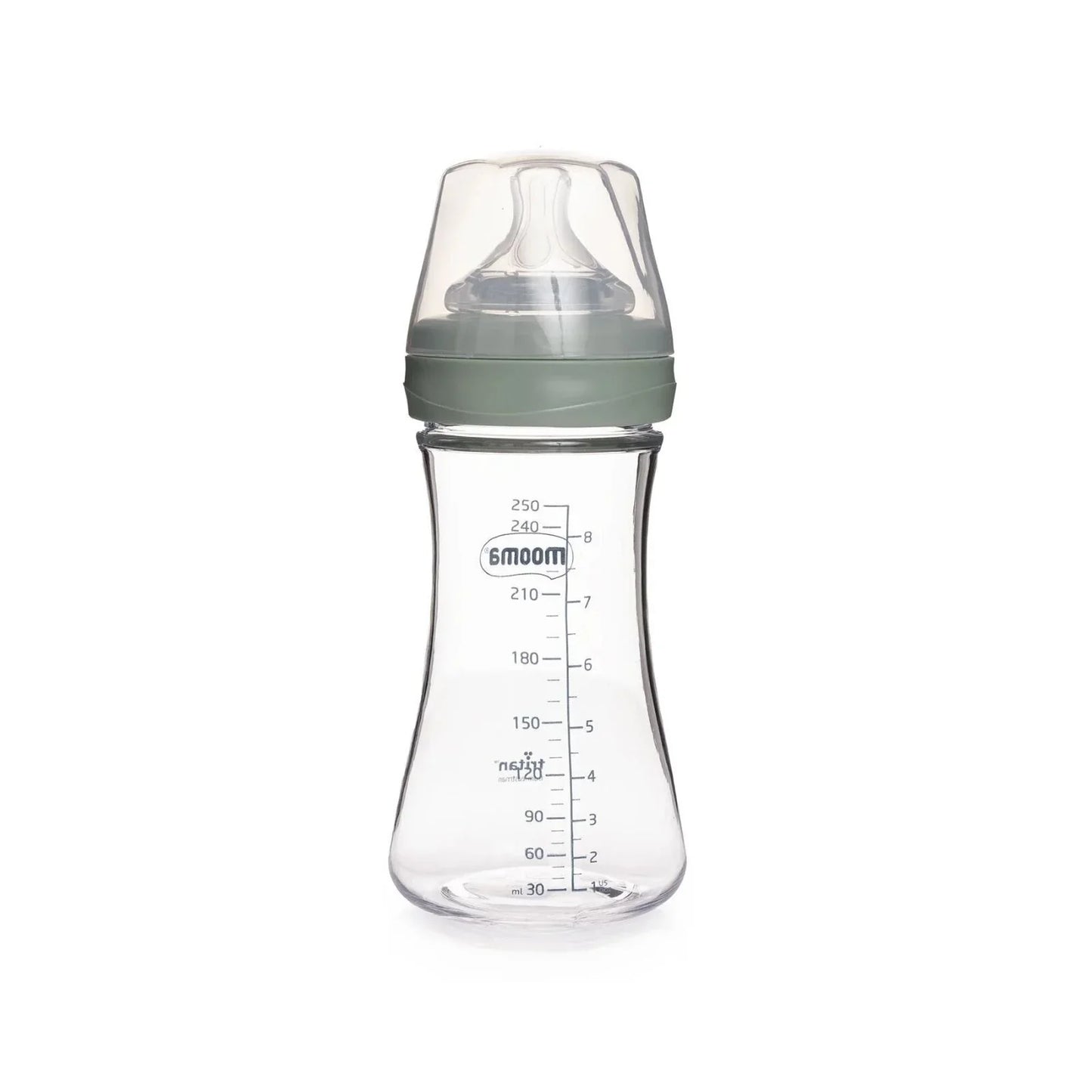 Mooma Neutra Tritan Bottle Fast Flow 18+ months 250ml - Sage Green
