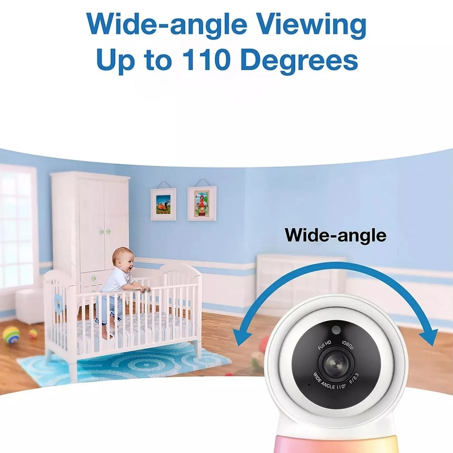 VTech RM5755HD 5" Smart Wi-Fi 1080p Video Baby Monitor