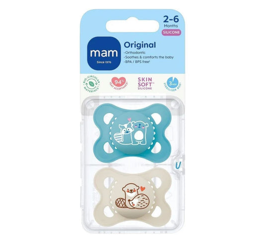 MAM Original Soother (2-6 Months) - Blue (Pack of 2)