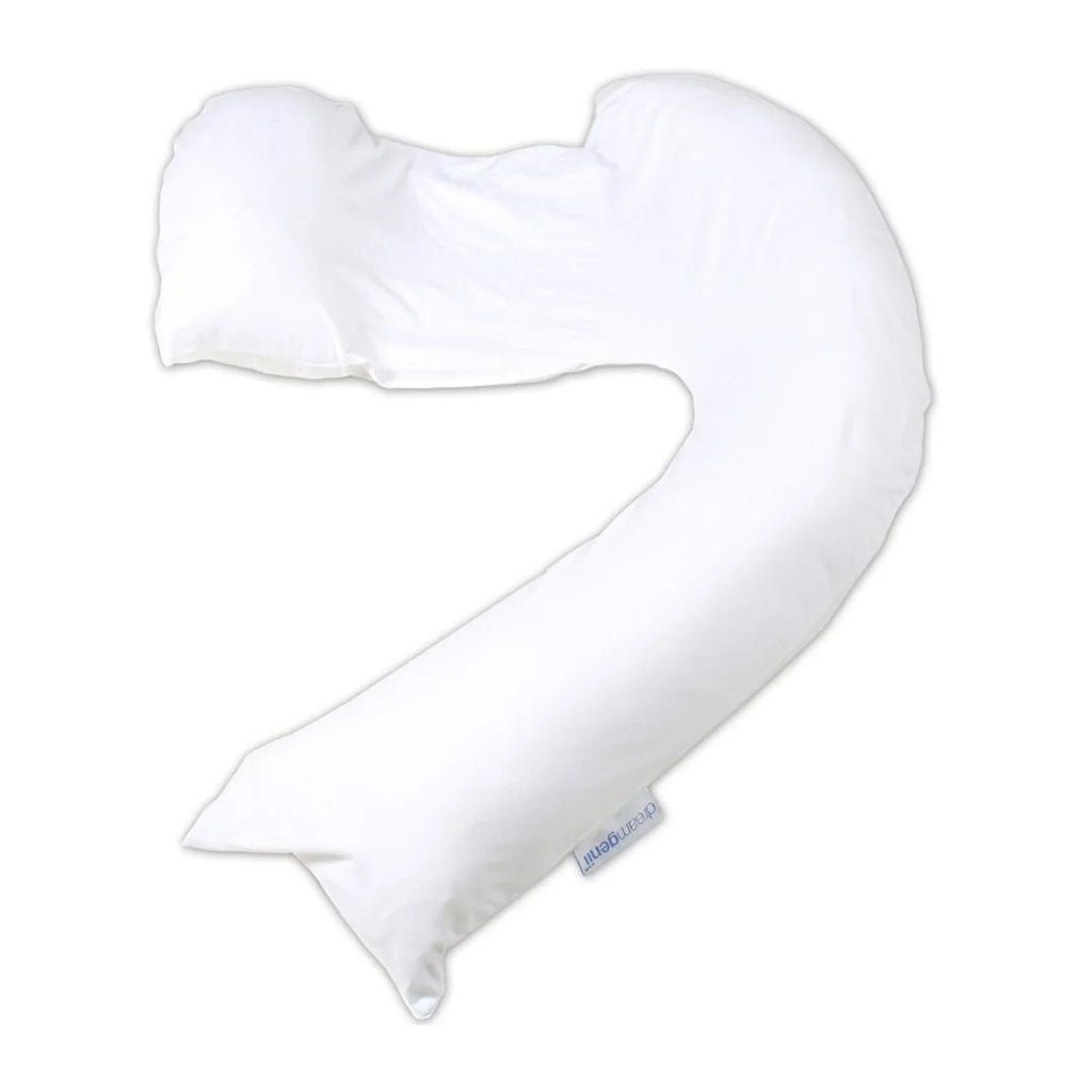 Dreamgenii Support and Feeding Pillow - White Cotton Jersey