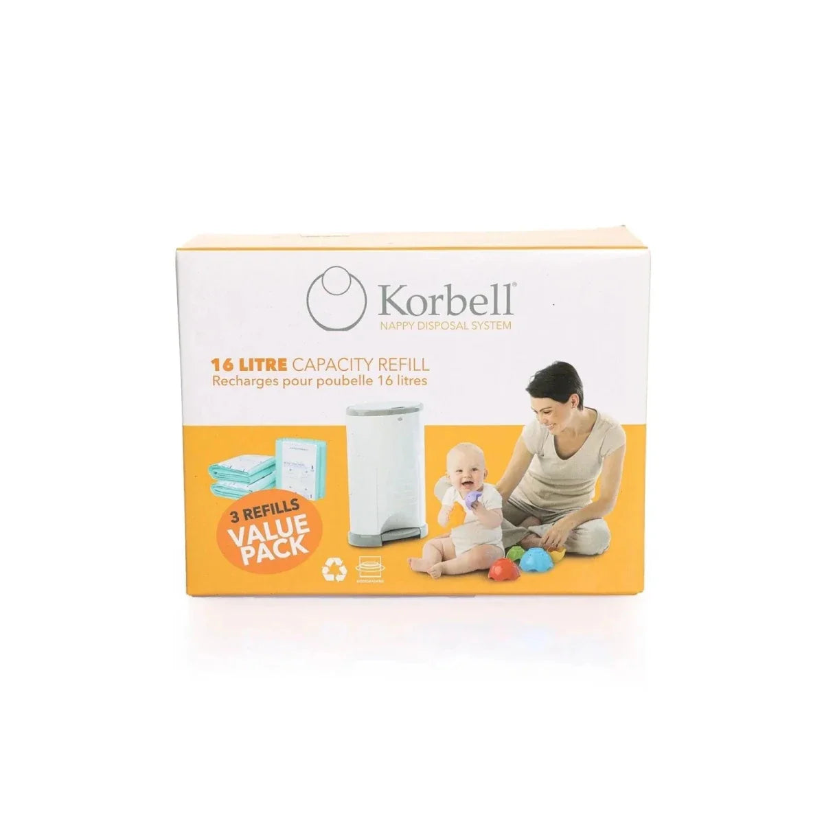 Korbell Nappy Bag 3x495 pcs