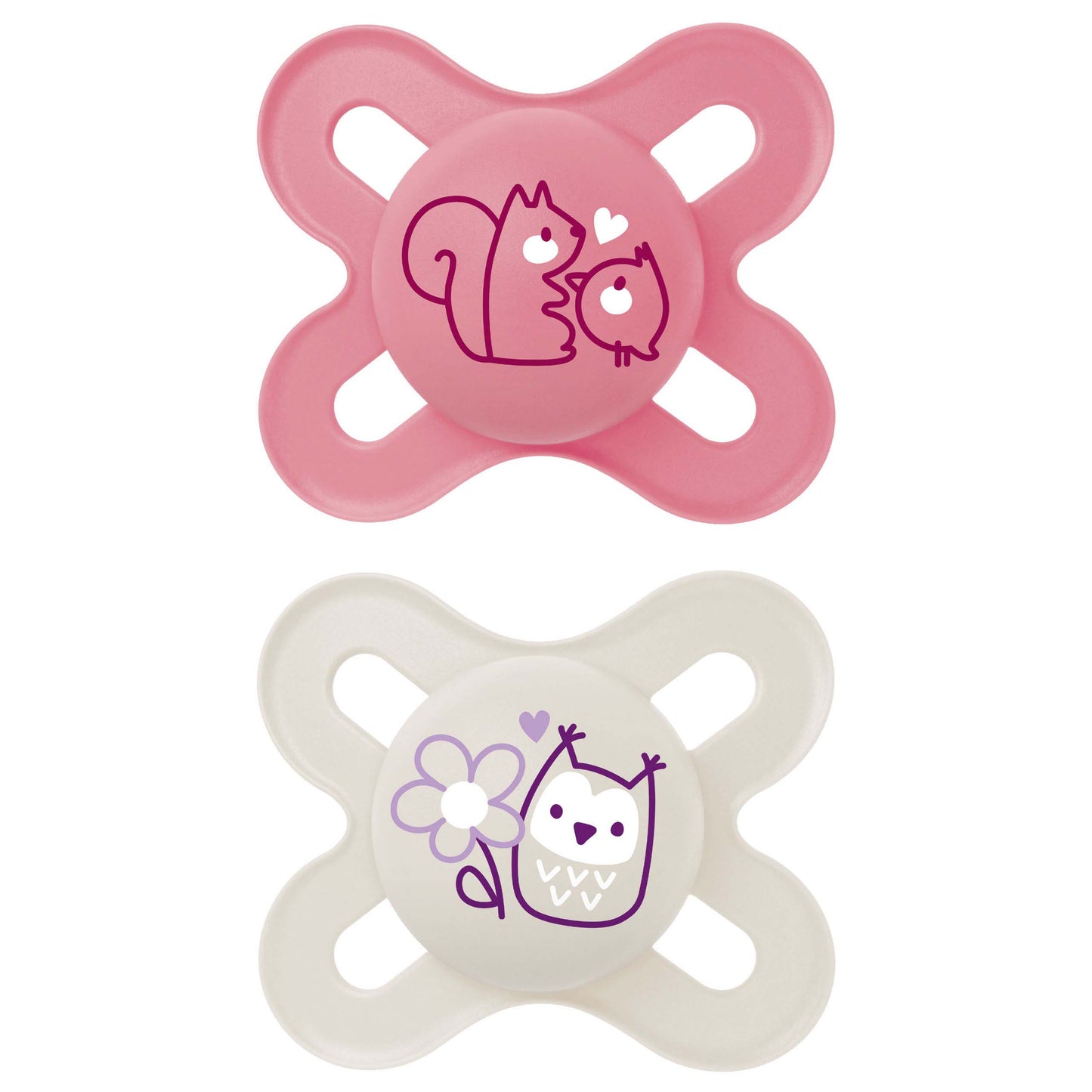 MAM Start Soother (0-2 Months) - Pink (Pack of 2)