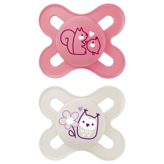 MAM Start Soother (0-2 Months) - Pink (Pack of 2)