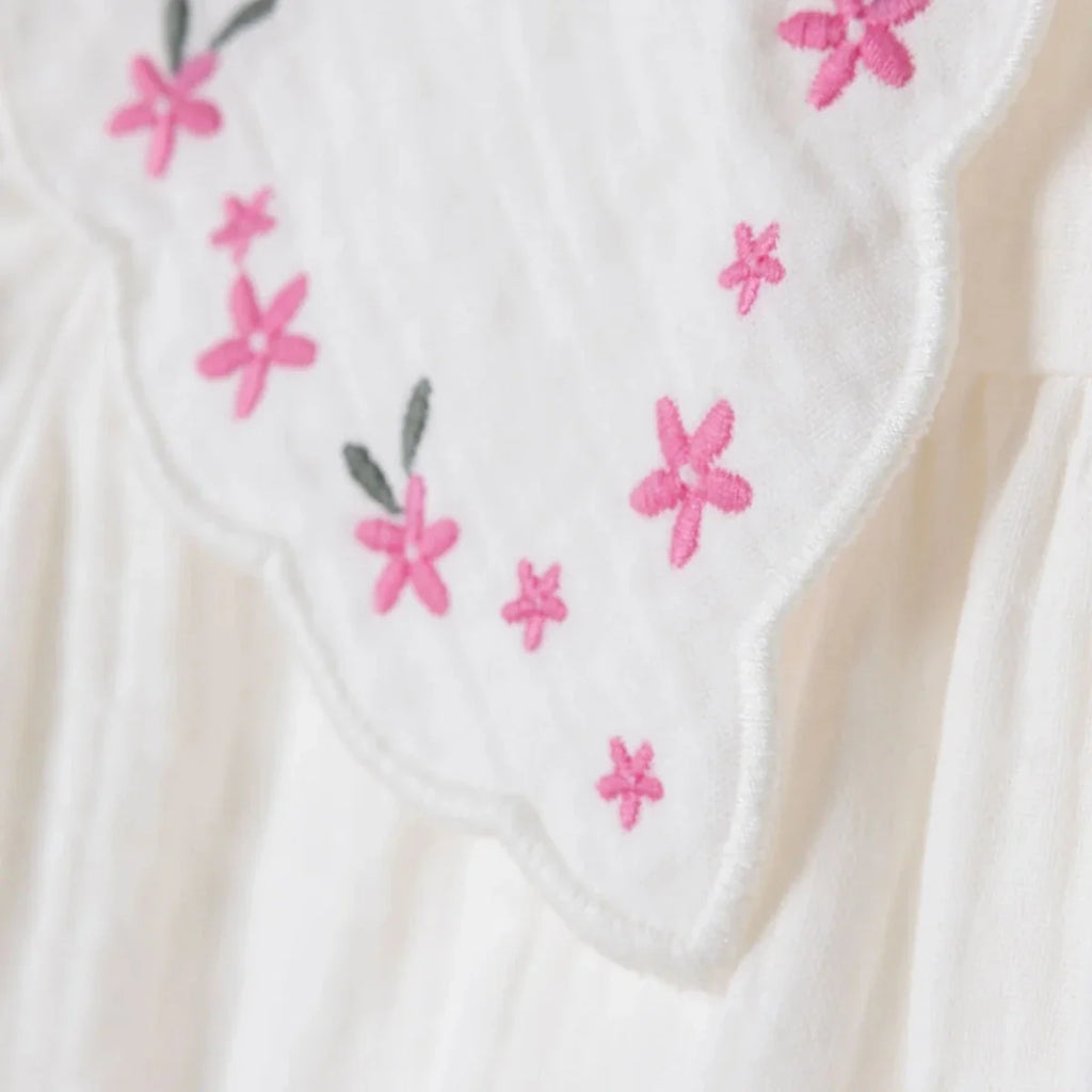 HelloBaby Short Sleeve Muslin Baby Dress (6-9 Months to 4-5 Years)