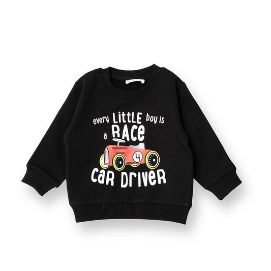 HelloBaby Basic Baby Boy Sweatshirt - Black
