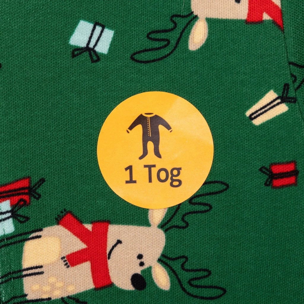 HelloBaby Christmas Baby Boy Sleepsuit - Dark Green