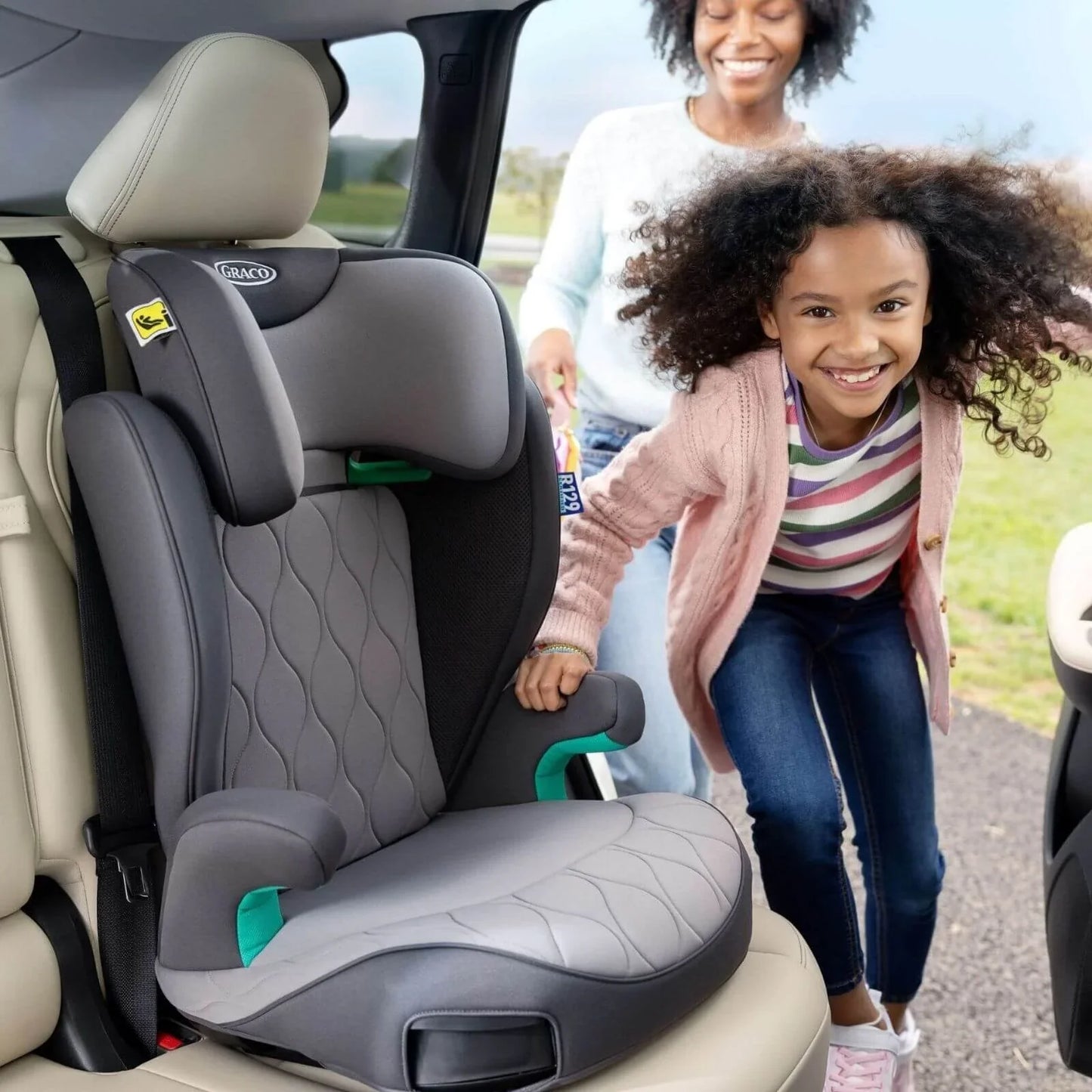 Graco Affix i-Size R129 ISOFIX Highback Booster Car Seat - Midnight