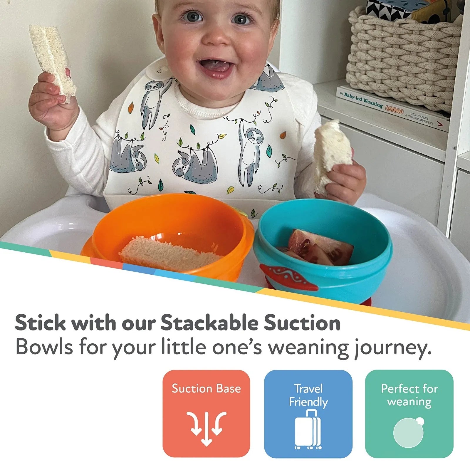 Nuby Suction Bowls Pack of 2