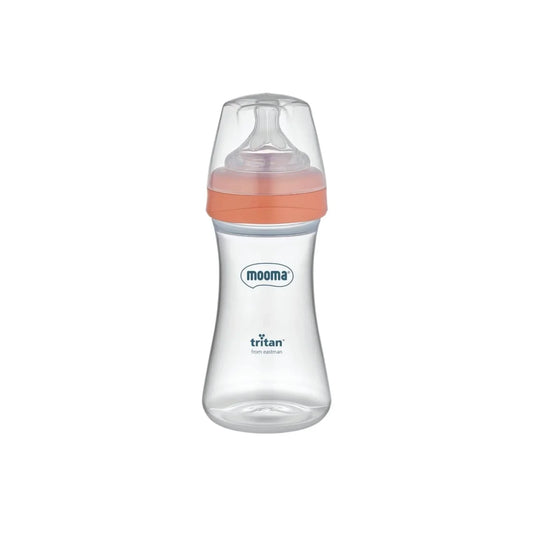 Mooma Neutra Tritan Bottle Medium Flow 6-18 months 250ml - Coral Pink