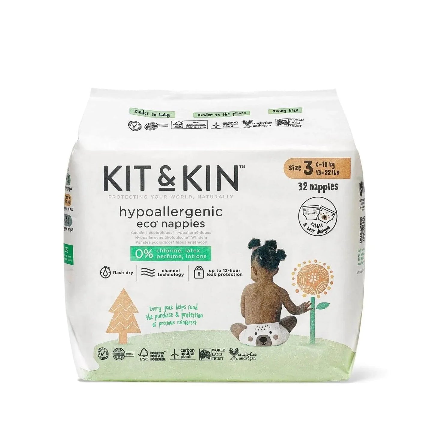Kit & Kin Nappies Size 3 - 32 nappies