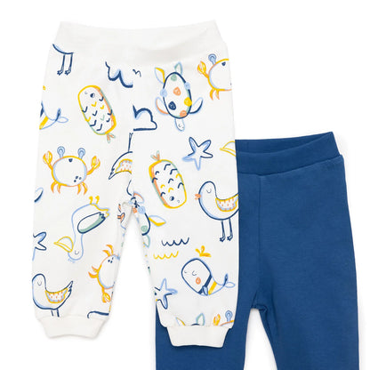 HelloBaby Basic Boy Joggers 2 pcs - Navy Blue
