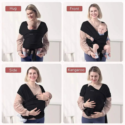 Momcozy Baby Wrap Carrier - Black