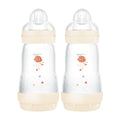 MAM Easy Start Colours Of Nature Bottles 260mls - Uni Peach (Pack of 2)