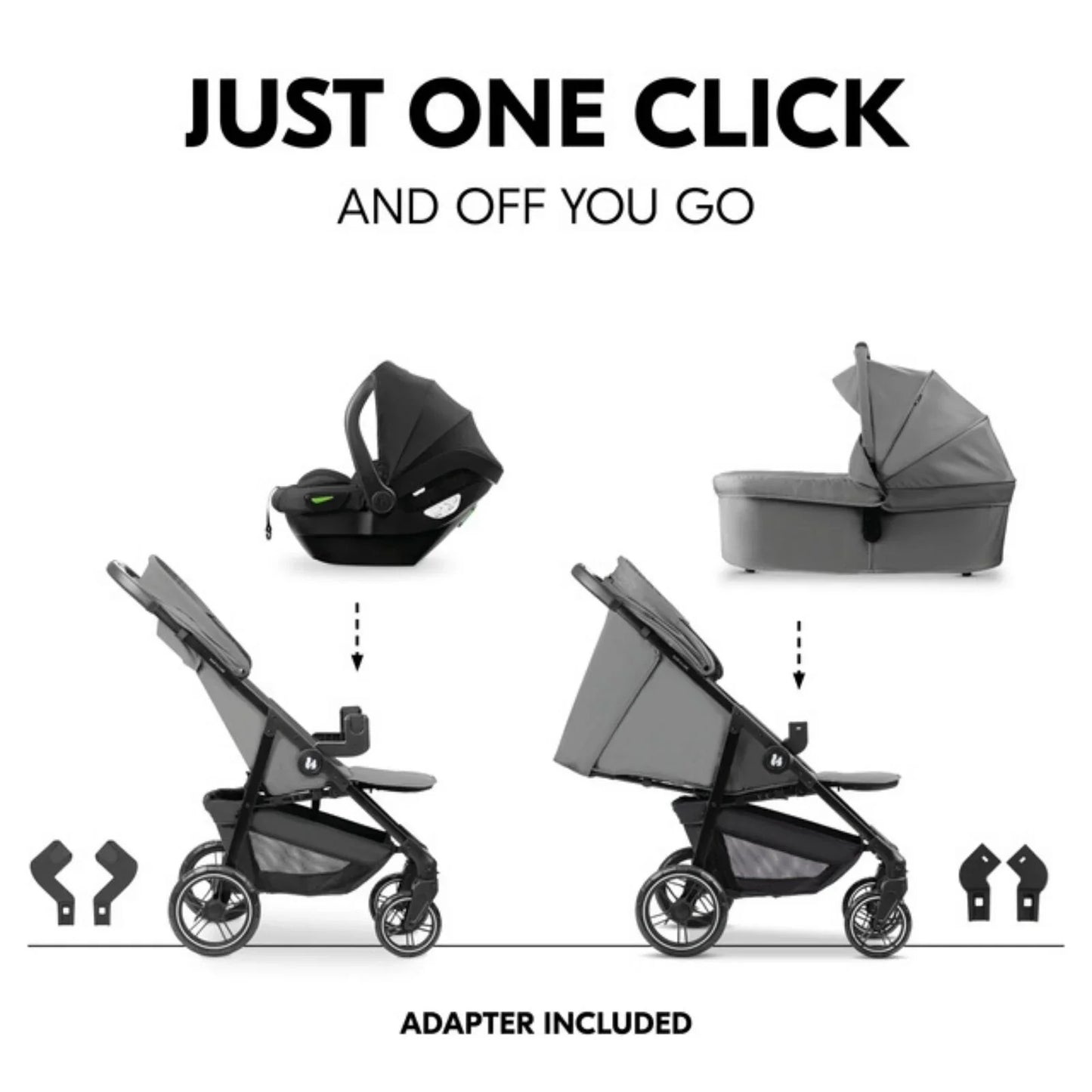 Hauck Shop N Care Trio Set - Grey