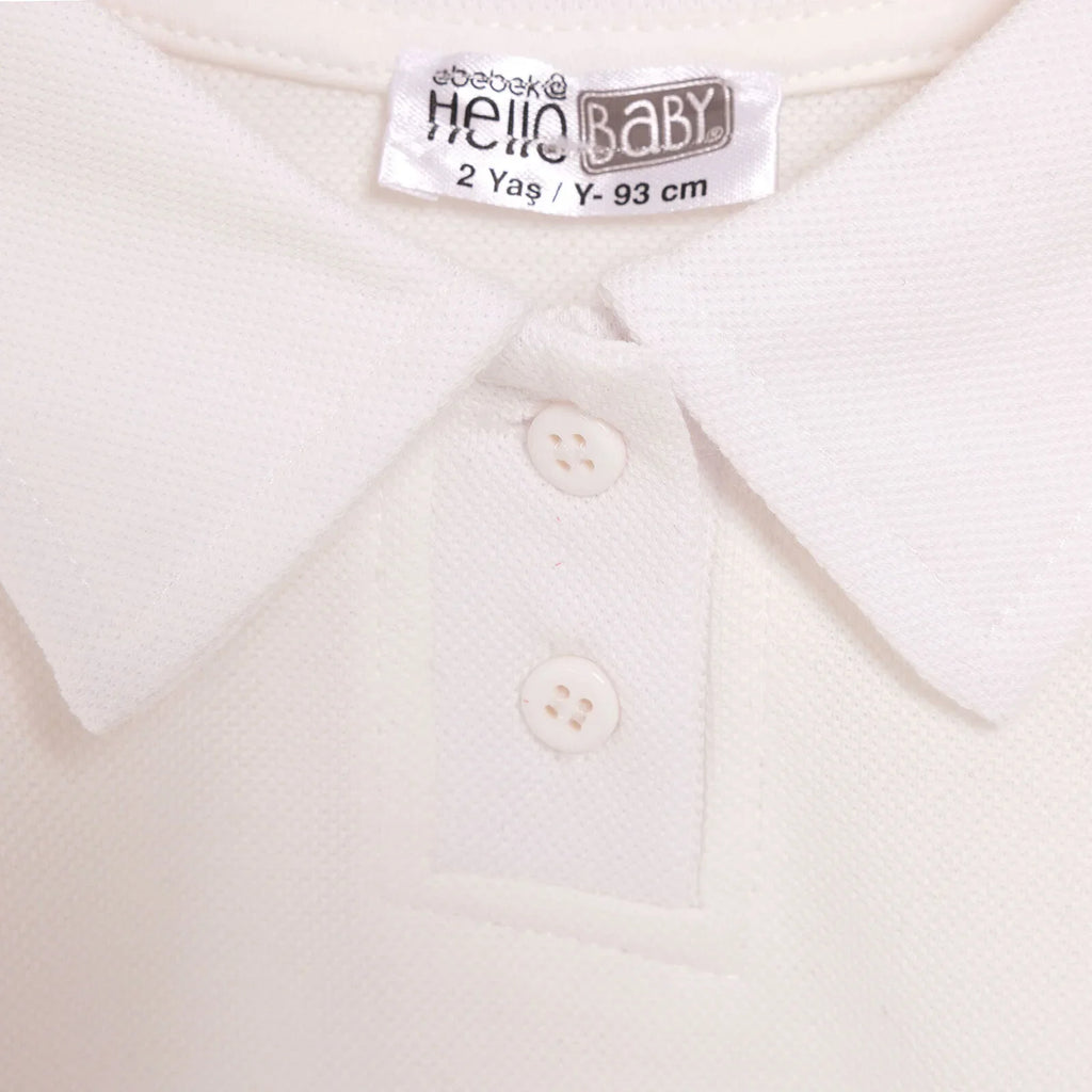 HelloBaby Long Sleeve T-shirt - White