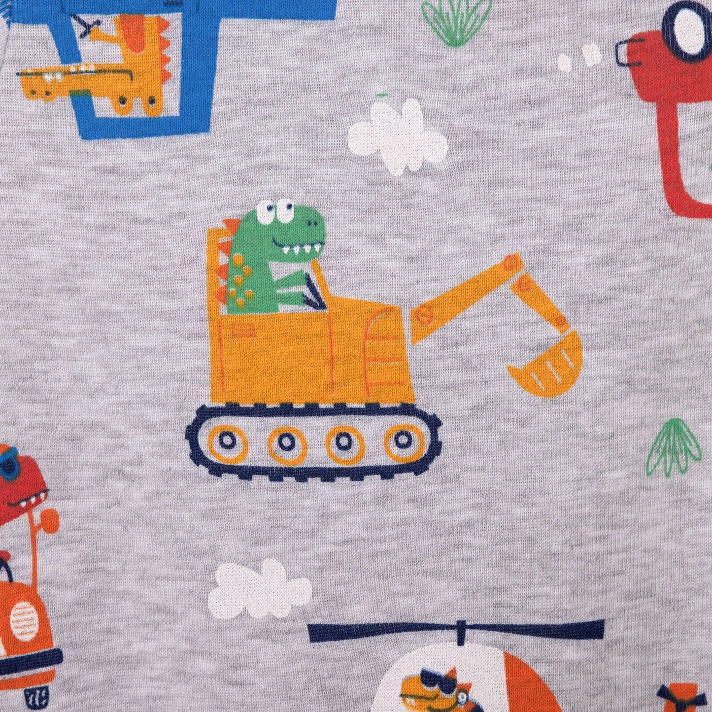 HelloBaby Baby Boy Short Sleeve Body - Grey Melange