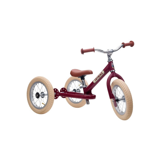 Trybike Matte 2-in-1 Balance Trike - Vintage Red