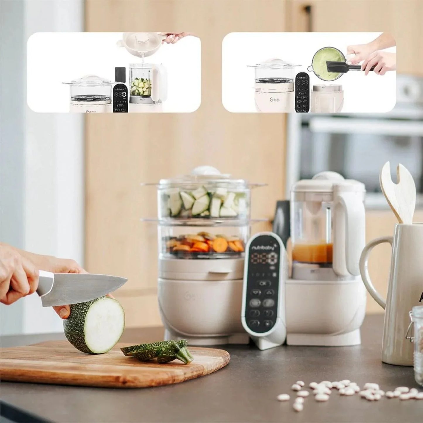 Babymoov Nutribaby (+) 6-in-1 Baby Food Maker - Mineral