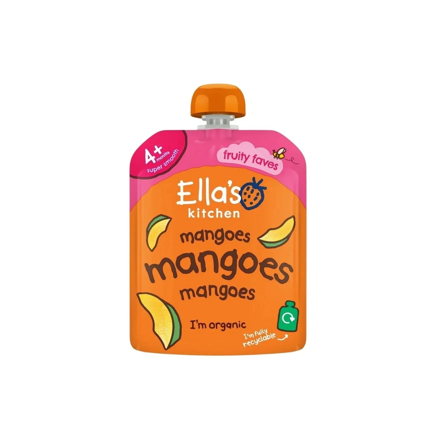 Ella's Kitchen Organic Mangoes First Tastes Baby Food Pouch 4+ months 70g