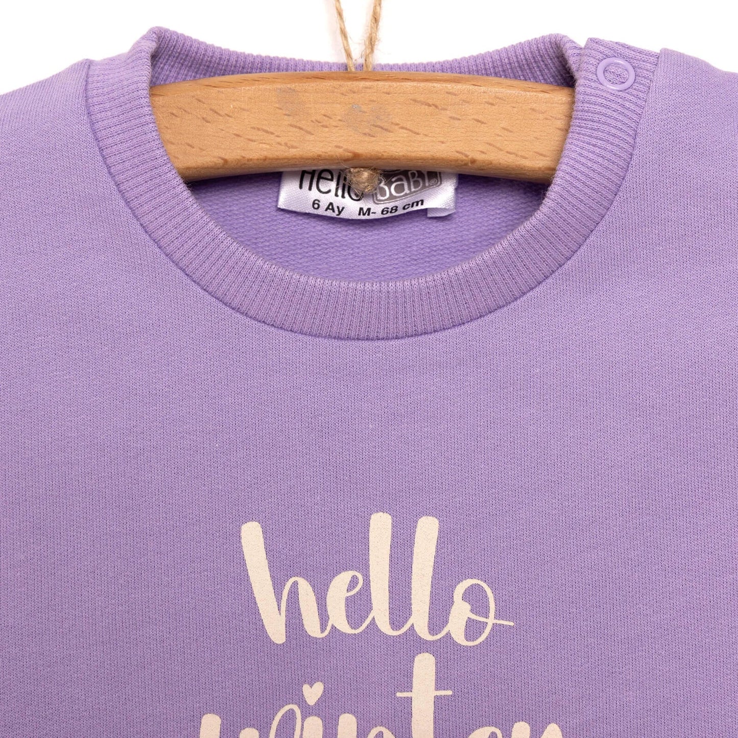HelloBaby Baby Girl Animal Printed Sweatshirt - Purple