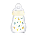 MAM Feel Good GLASS Bottle 170mls - Unisex (PACK OF 1 - SINGLE BOTTLE) - DESIGN MAY VARY TO IMAGE SHOWN